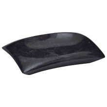 vidaXL Sink Black 50x35x10 cm Marble Natural Stone Basin Washroom Bathroom