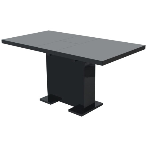 VidaXL vidaXL Extendable Dining Dinner Kitchen Cafe Table Desk Seater High Gloss Black