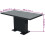 VidaXL vidaXL Extendable Dining Dinner Kitchen Cafe Table Desk Seater High Gloss Black 8