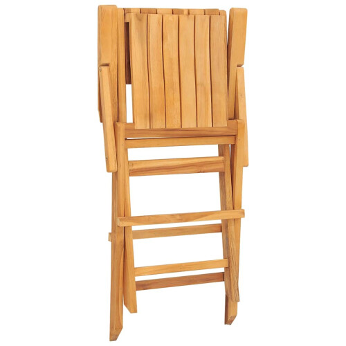 VidaXL vidaXL Folding Garden Chairs Foldable Chairs Dining Chairs 8 pcs Solid Wood Teak