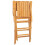 VidaXL vidaXL Folding Garden Chairs Foldable Chairs Dining Chairs 8 pcs Solid Wood Teak 2