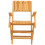 VidaXL vidaXL Folding Garden Chairs Foldable Chairs Dining Chairs 8 pcs Solid Wood Teak 3