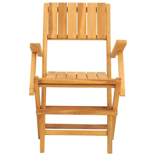 VidaXL vidaXL Folding Garden Chairs Foldable Chairs Dining Chairs 8 pcs Solid Wood Teak 2