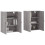 VidaXL vidaXL Wall Mounted Cabinets Bathroom Cabinet Wall Cupboard 2 pcs Grey Sonoma 3