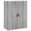 VidaXL vidaXL Wall Mounted Cabinets Bathroom Cabinet Wall Cupboard 2 pcs Grey Sonoma 5