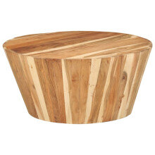 vidaXL Solid Acacia Wood Coffee Table Wooden Side Accent Couch End Tea Table