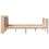 VidaXL vidaXL Bed Frame with Headboard Bed Base 135x190 cm Double Solid Wood Pine 7
