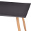 VidaXL vidaXL Dining Table Grey and Oak 120cm MDF Kitchen Dinner Room Desk Stand 5
