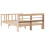 VidaXL vidaXL Bed Frame with Headboard Bed Base 135x190 cm Double Solid Wood Pine 8