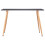 VidaXL vidaXL Dining Table Grey and Oak 120cm MDF Kitchen Dinner Room Desk Stand 2