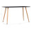 VidaXL vidaXL Dining Table Grey and Oak 120cm MDF Kitchen Dinner Room Desk Stand 6