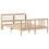 VidaXL vidaXL Bed Frame with Headboard Bed Base 135x190 cm Double Solid Wood Pine 3