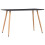 VidaXL vidaXL Dining Table Grey and Oak 120cm MDF Kitchen Dinner Room Desk Stand 1