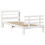 VidaXL vidaXL Bed Frame with Headboard Bed White 90x190 cm Single Solid Wood Pine 3