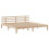 VidaXL vidaXL Bed Frame with Headboard Bed Base Bedstead 200x200 cm Solid Wood Pine 5