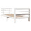 VidaXL vidaXL Bed Frame with Headboard Bed White 90x190 cm Single Solid Wood Pine 8