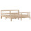 VidaXL vidaXL Bed Frame with Headboard Bed Base Bedstead 200x200 cm Solid Wood Pine 3
