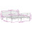 VidaXL vidaXL Bed Frame with Headboard Bed Base White 200x200 cm Solid Wood Pine 4