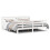 VidaXL vidaXL Bed Frame with Headboard Bed Base White 200x200 cm Solid Wood Pine 1