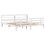 VidaXL vidaXL Bed Frame with Headboard Bed Base White 200x200 cm Solid Wood Pine 2