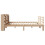 VidaXL vidaXL Bed Frame with Headboard Bed Base Bedstead 200x200 cm Solid Wood Pine 7