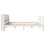 VidaXL vidaXL Bed Frame with Headboard Bed Base White 200x200 cm Solid Wood Pine 6