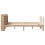 VidaXL vidaXL Bed Frame with Headboard Bed Base 135x190 cm Double Solid Wood Pine 7