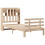 VidaXL vidaXL Bookcase Bed without Mattress 75x190 cm Small Single Solid Wood Pine 3