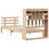VidaXL vidaXL Bookcase Bed without Mattress 75x190 cm Small Single Solid Wood Pine 6