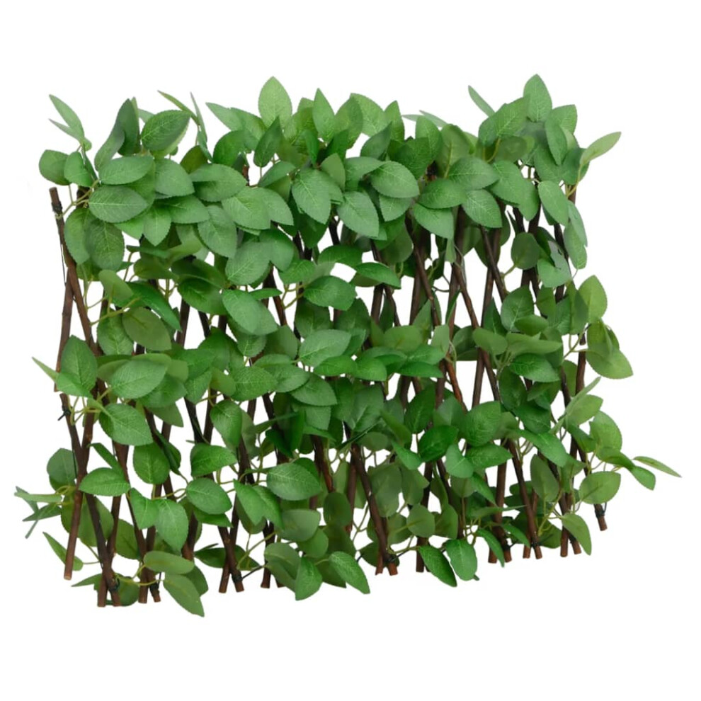 Vidaxl Artificial Ivy Trellis Expandable Privacy Fence Screen 180X30 Cm Green