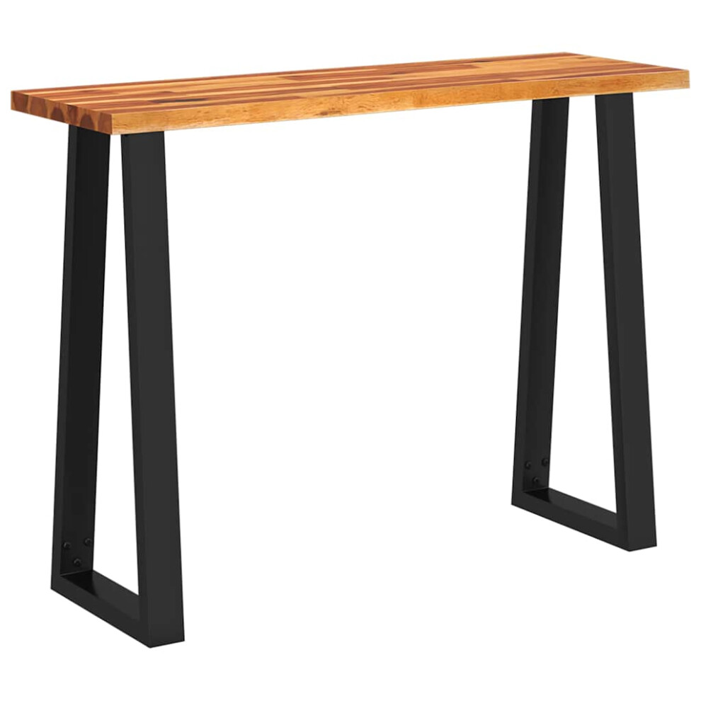 Vidaxl Console Table Side Table With Live Edge Sofa Table Solid Wood Acacia