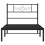 VidaXL vidaXL Metal Bed Frame with Headboard Bed Base Bedstead Black 90x190 cm Single 5