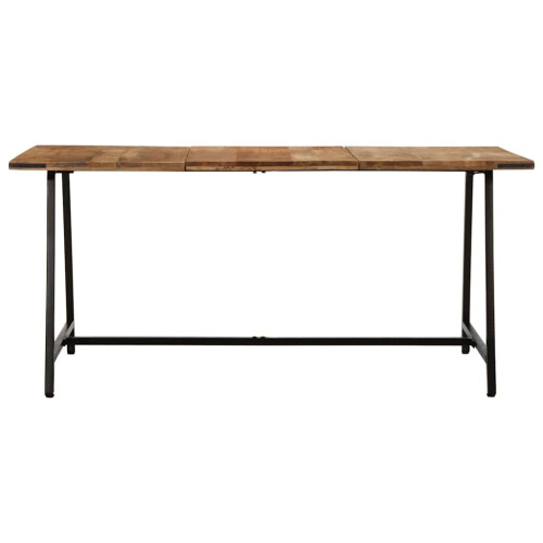 VidaXL vidaXL Dining Table 160x80x75 cm Solid Wood Mango dining room table 1