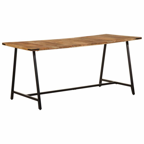 VidaXL vidaXL Dining Table 160x80x75 cm Solid Wood Mango dining room table