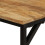 VidaXL vidaXL Dining Table 160x80x75 cm Solid Wood Rough Mango dining room table 5