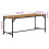 VidaXL vidaXL Dining Table 160x80x75 cm Solid Wood Rough Mango dining room table 9