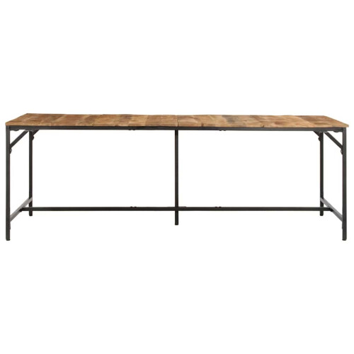 VidaXL vidaXL Dining Table 220x90x75 cm Solid Wood Rough Mango dining room table 1