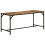 VidaXL vidaXL Dining Table 160x80x75 cm Solid Wood Rough Mango dining room table 11
