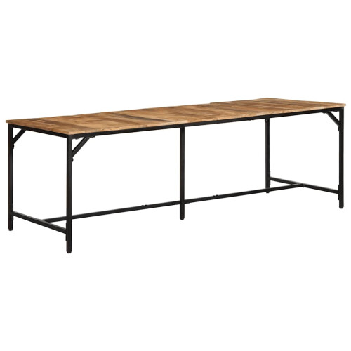 VidaXL vidaXL Dining Table 220x90x75 cm Solid Wood Rough Mango dining room table