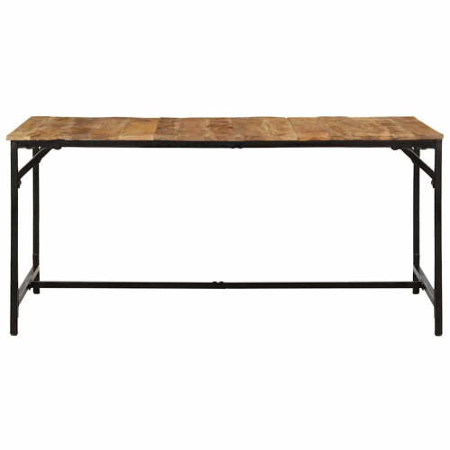 VidaXL vidaXL Dining Table 160x80x75 cm Solid Wood Rough Mango dining room table 1
