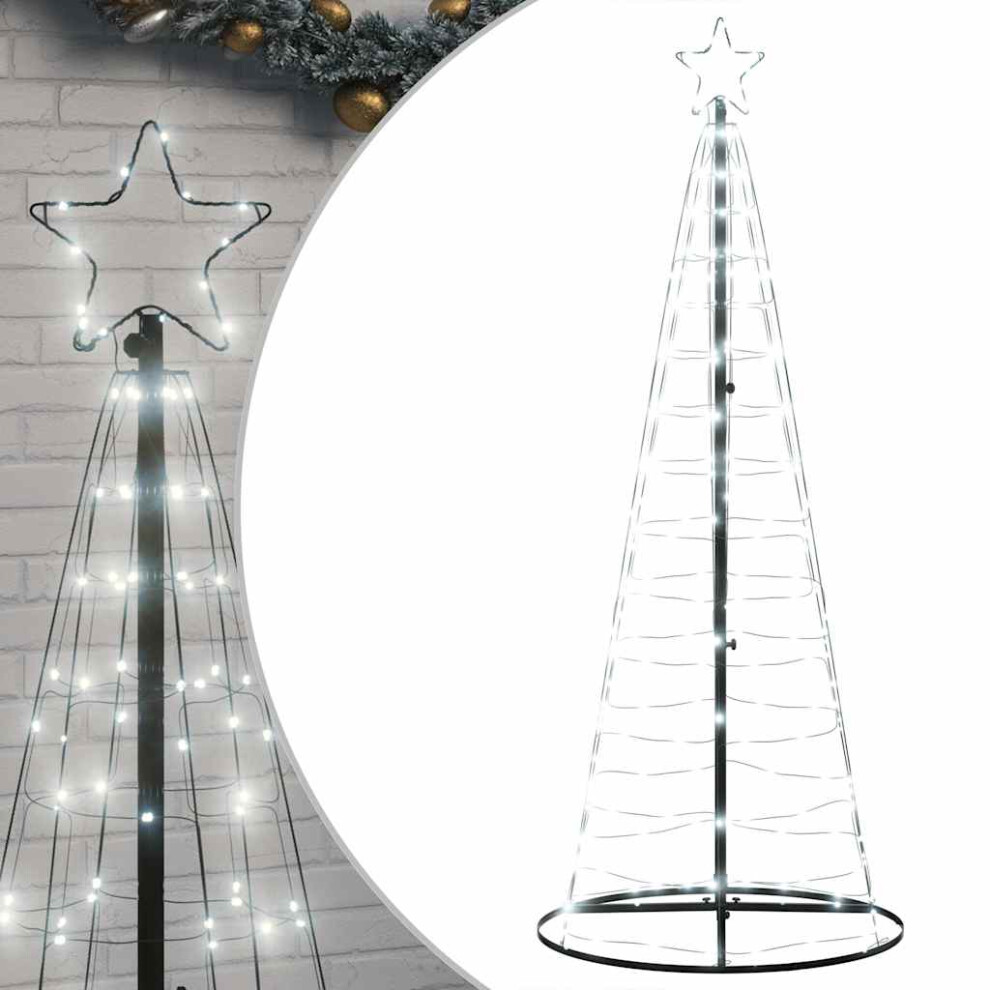 Vidaxl Led Christmas Tree 200 Leds Cold 182 Cm Waterfall Xmas Tree Light White Size 8