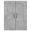 VidaXL vidaXL Wall Mounted Cabinet Bathroom Cabinet Concrete Grey Engineered Wood 7