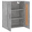 VidaXL vidaXL Wall Mounted Cabinet Bathroom Cabinet Concrete Grey Engineered Wood 6