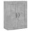 VidaXL vidaXL Wall Mounted Cabinet Bathroom Cabinet Concrete Grey Engineered Wood 2