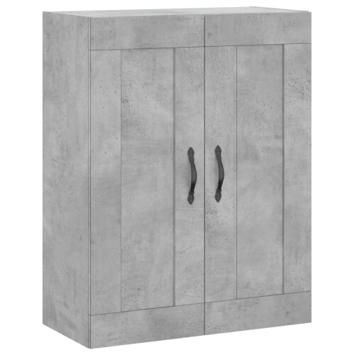 VidaXL vidaXL Wall Mounted Cabinet Bathroom Cabinet Concrete Grey Engineered Wood 1