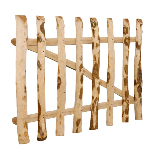 VidaXL vidaXL Zauntor Einflügelig Haselnussholz 10060 cm 2