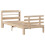 VidaXL vidaXL Bed Frame with Headboard Bed 75x190 cm Small Single Solid Wood Pine 2