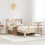 VidaXL vidaXL Bed Frame with Headboard Bed 75x190 cm Small Single Solid Wood Pine 3
