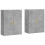 VidaXL vidaXL Wall Mounted Cabinets Bathroom Cupboard Cabinet 2 pcs Concrete Grey 1