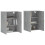 VidaXL vidaXL Wall Mounted Cabinets Bathroom Cupboard Cabinet 2 pcs Concrete Grey 3